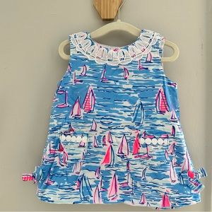 Lilly Pulitzer 6-12 month dress, matching bloomers. Sailboat